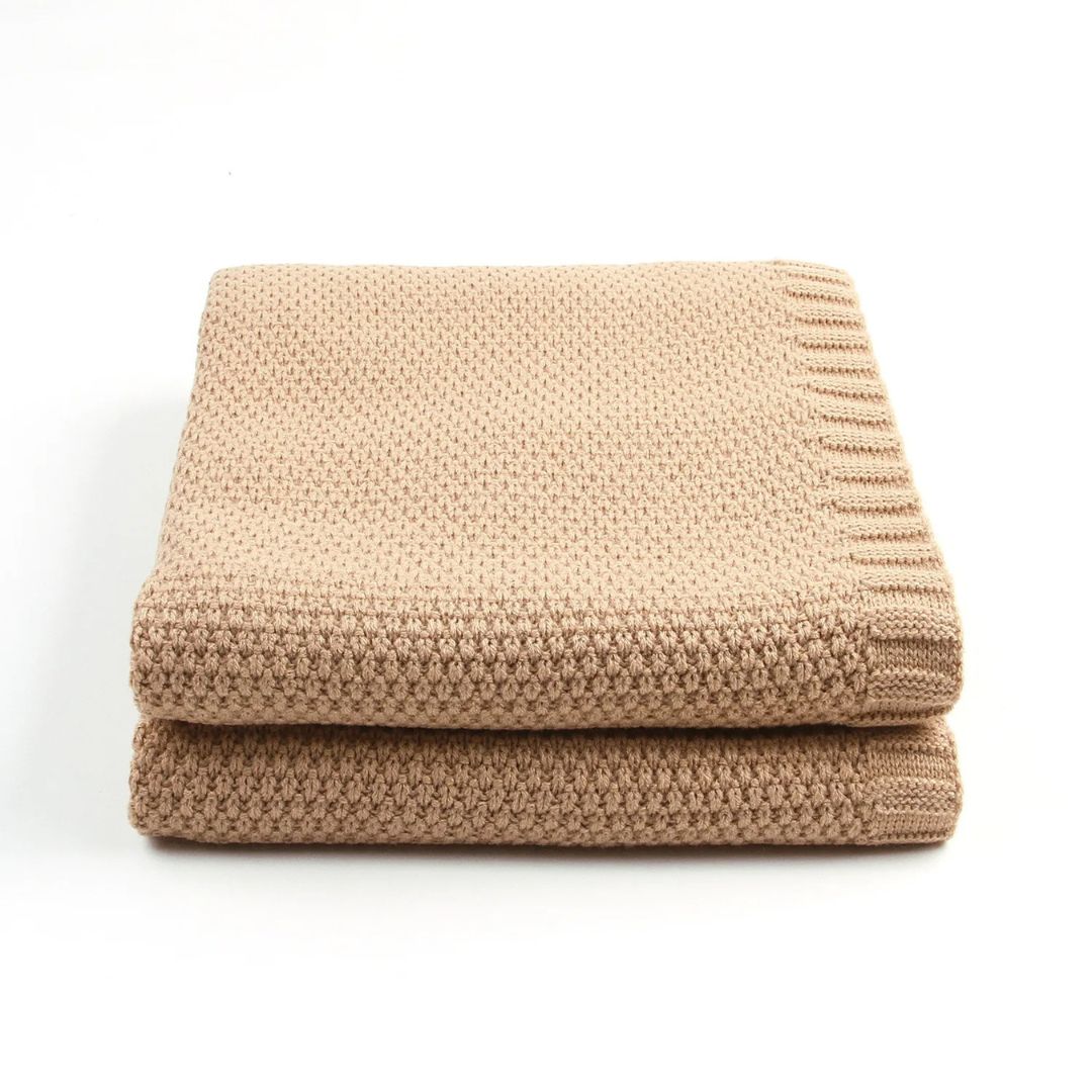 Personalised Knit Blanket - Coffee