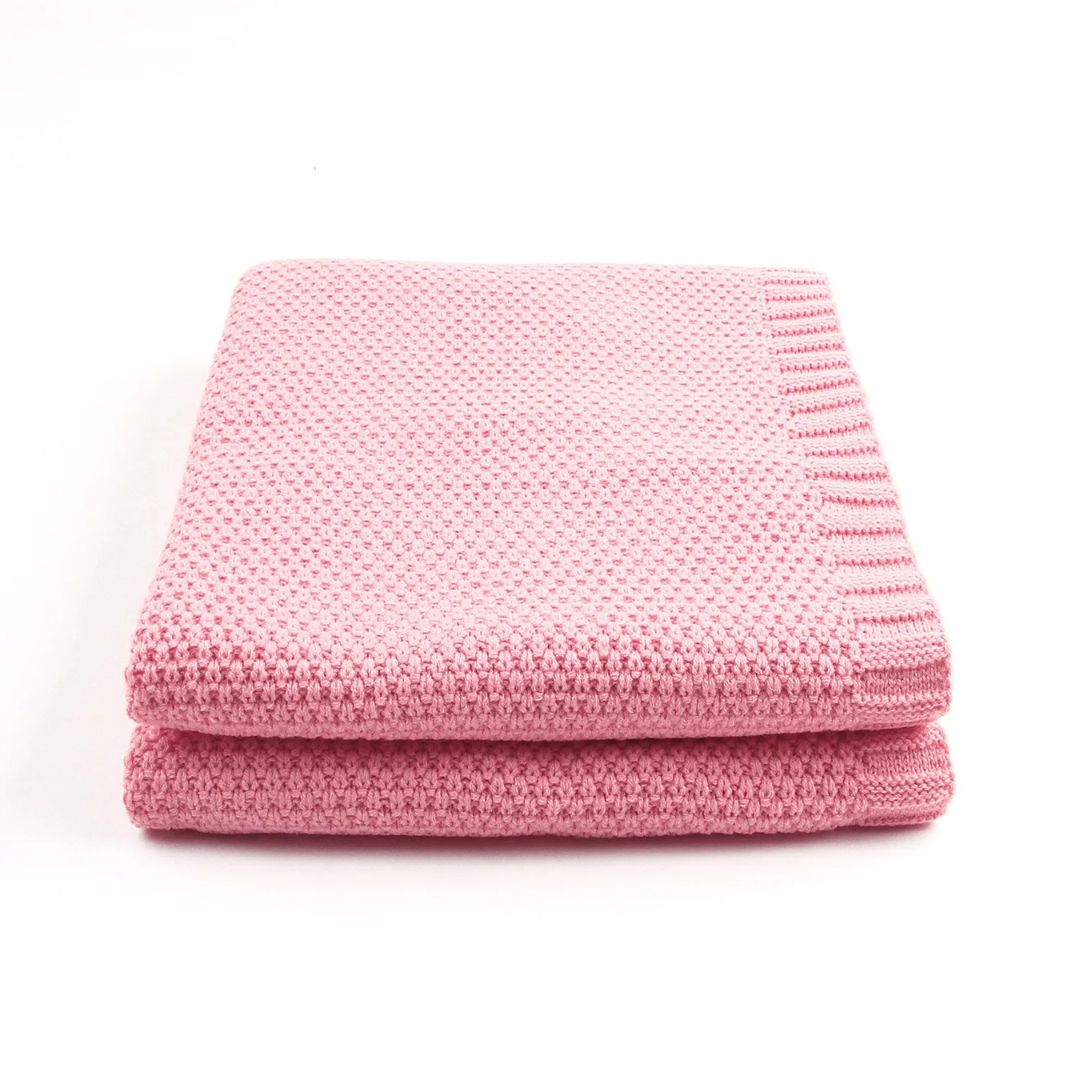 Personalised Knit Blanket - Rosey Pink